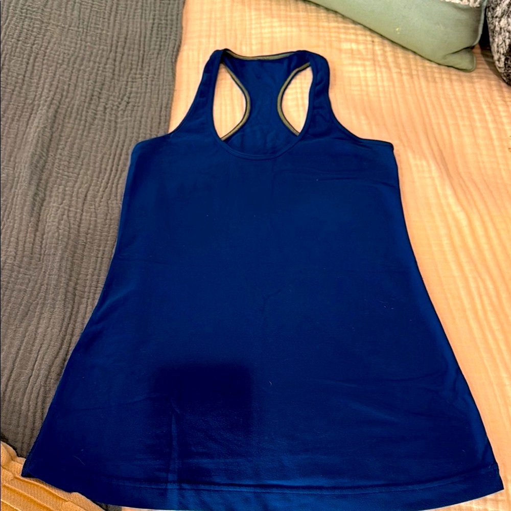 Lululemon Ocean Blue Athletic Tank Size 6